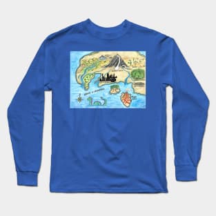 Inner Geographies Map Long Sleeve T-Shirt